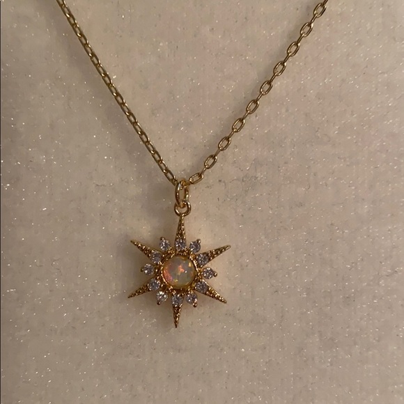Leila, Opal Starburst Necklace - Picture 2 of 9